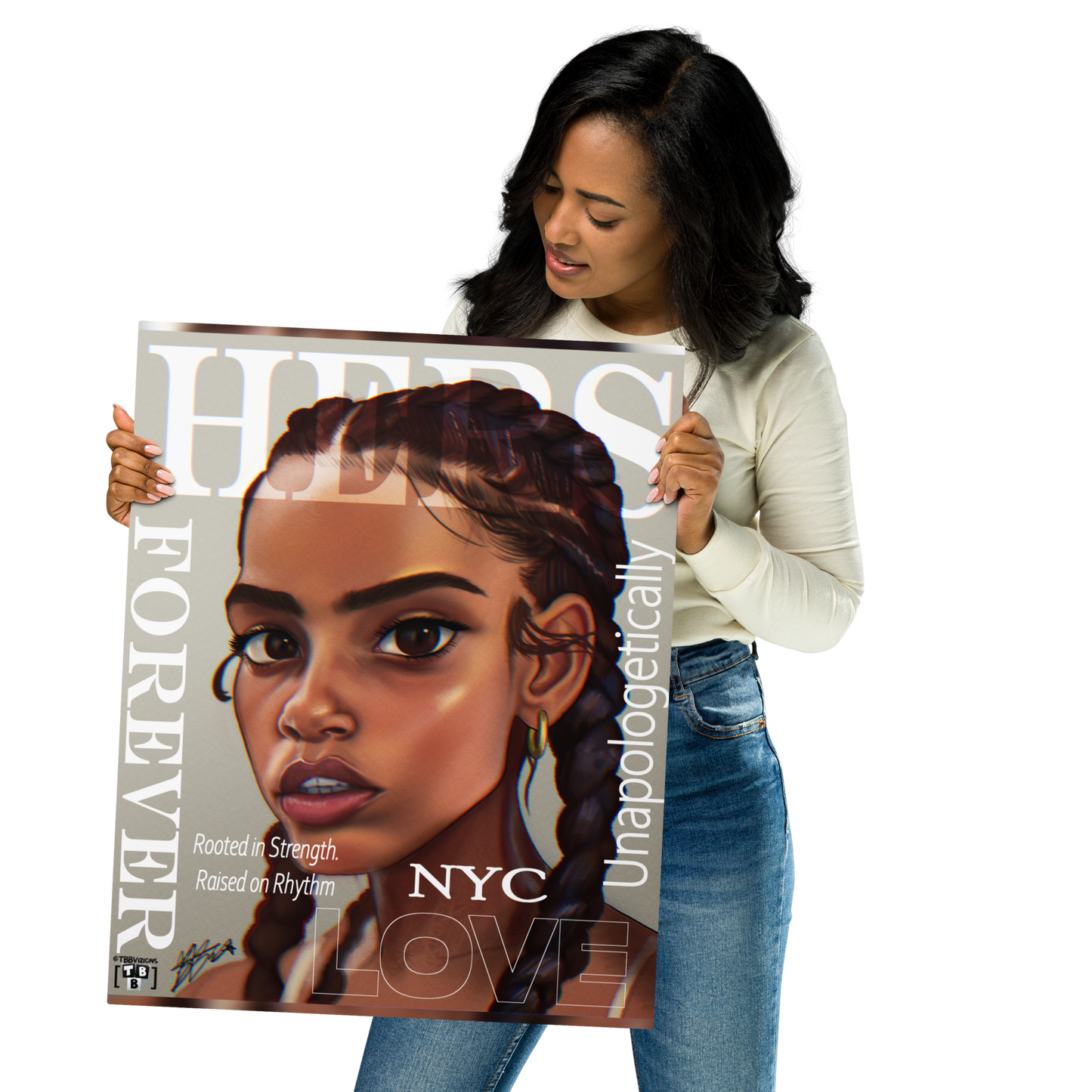 “HERS FOREVER” Magazine-Style Portrait Print – 16x20"