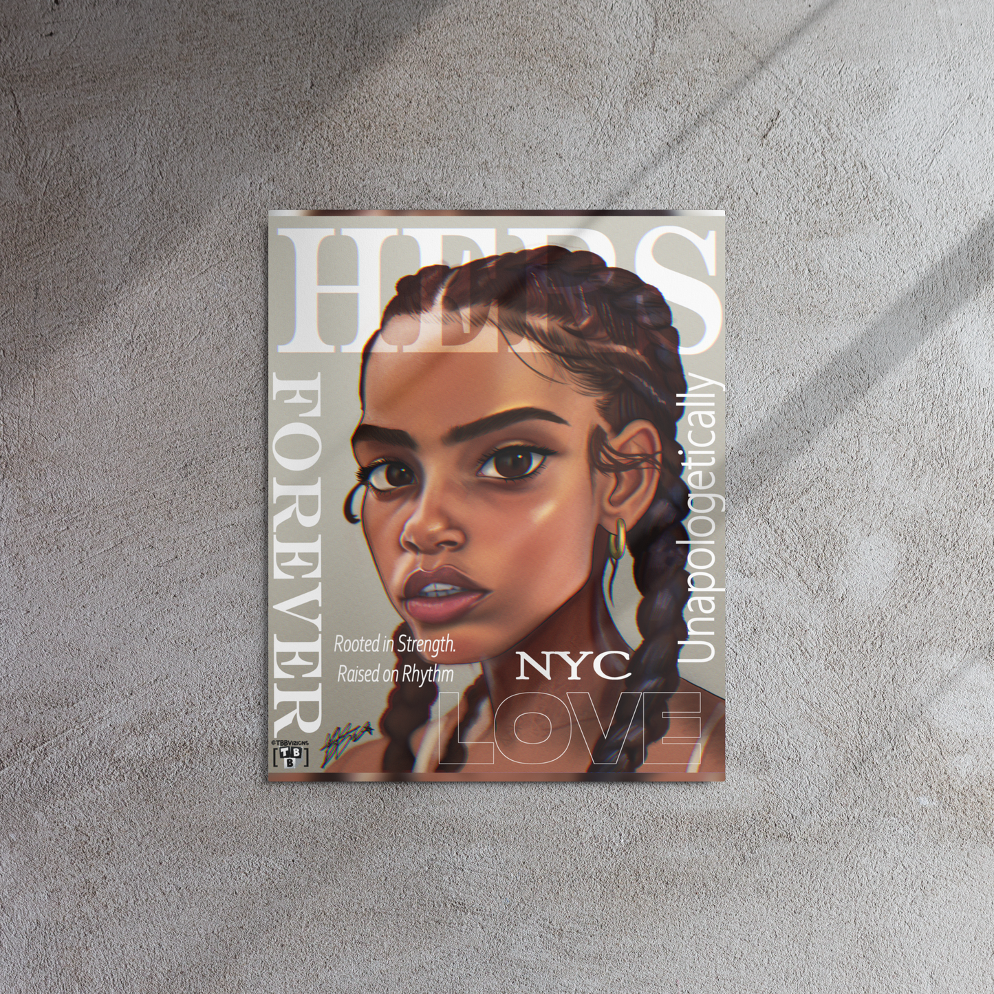 “HERS FOREVER” Magazine-Style Portrait Print – 16x20"