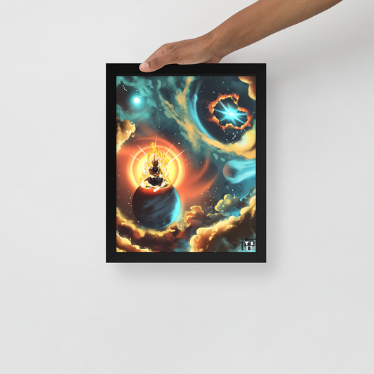 "Solar Embrace" Framed Art Print – 11x14"