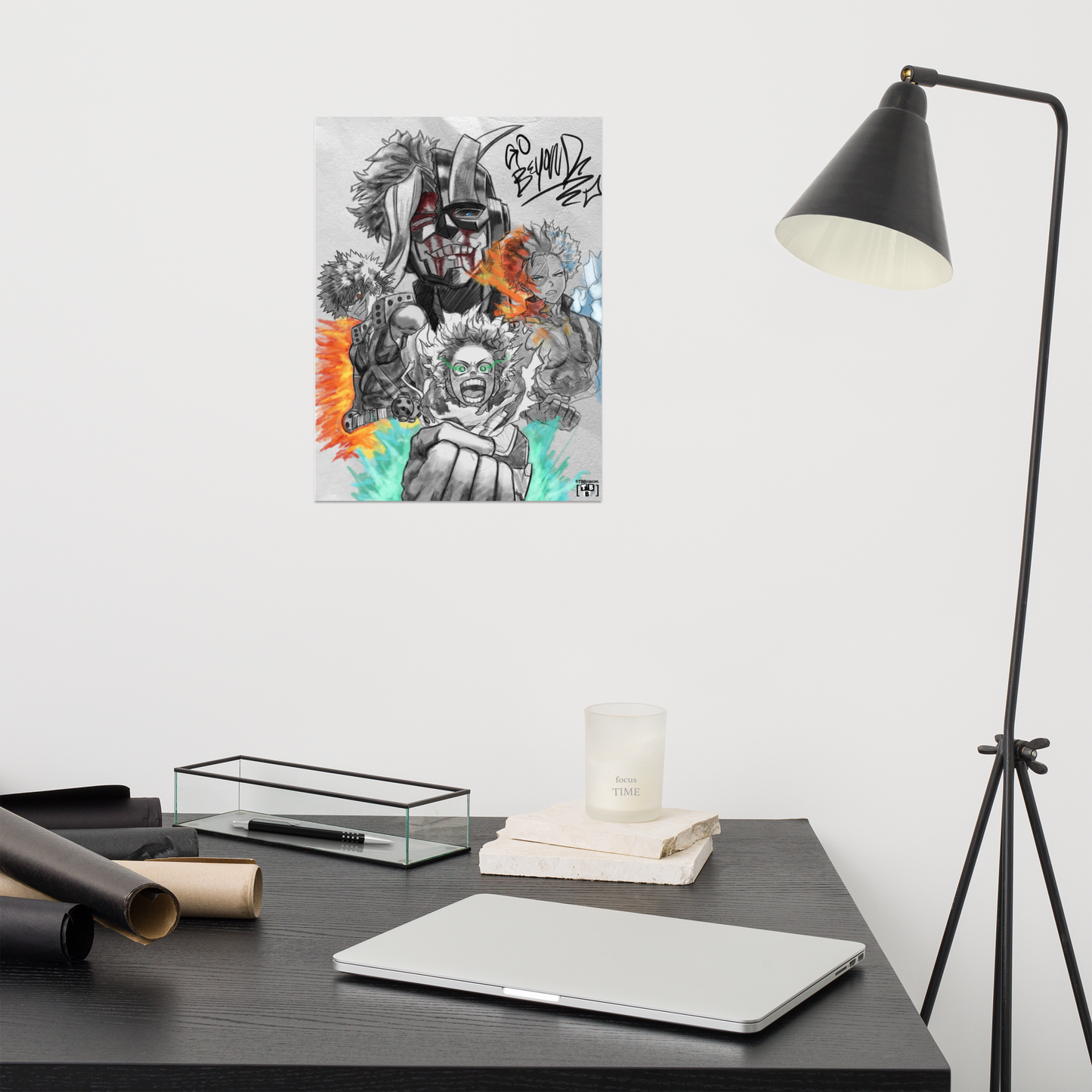 “Go Beyond” Poster - 12x16" | A Tribute to My Hero Academia